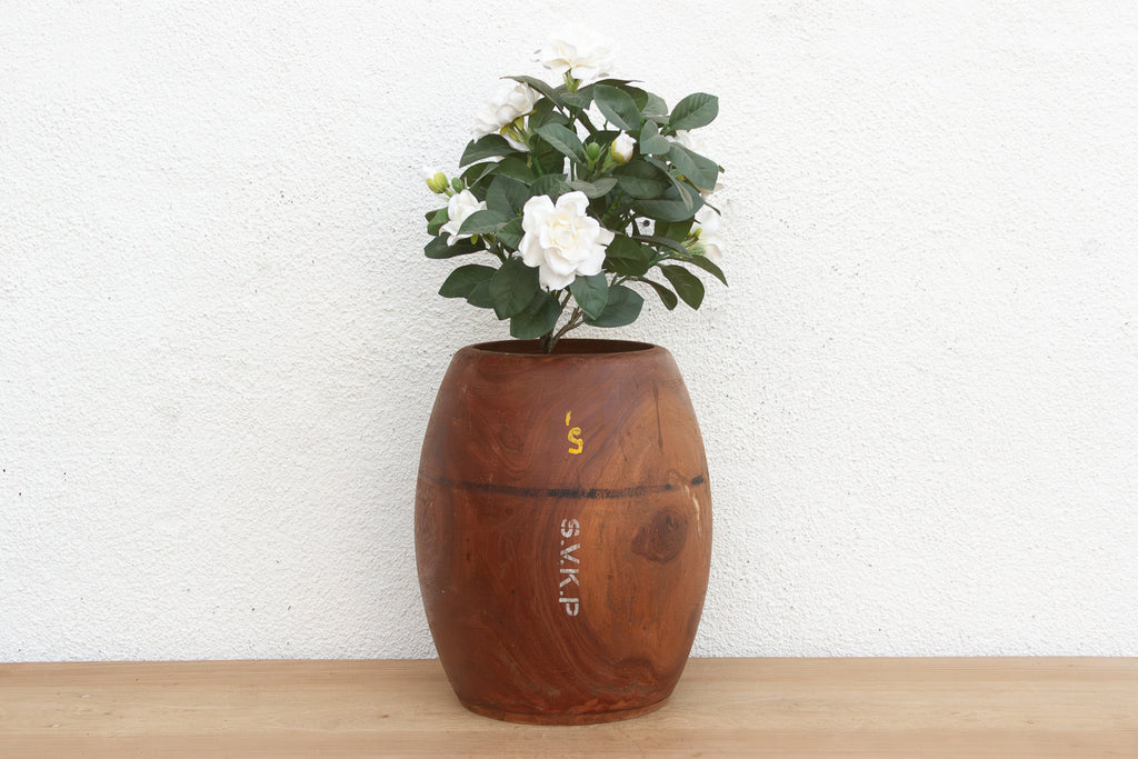 Antique Stenciled Grain Measure Pot