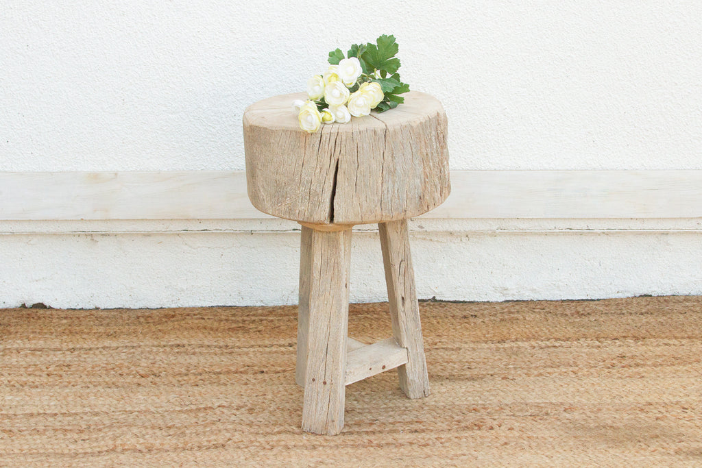 Organic Modern Metal Strap End Table