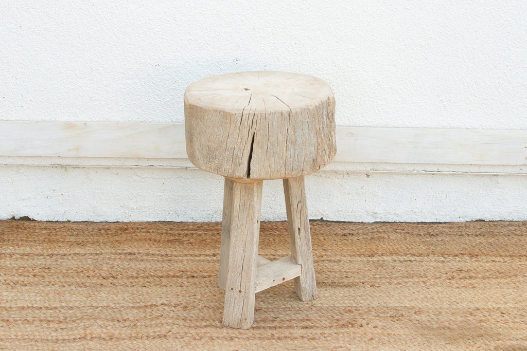 Organic Modern Metal Strap End Table