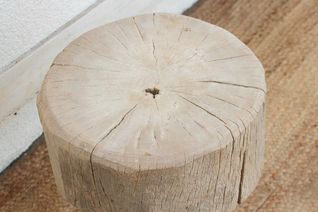 Organic Modern Metal Strap End Table