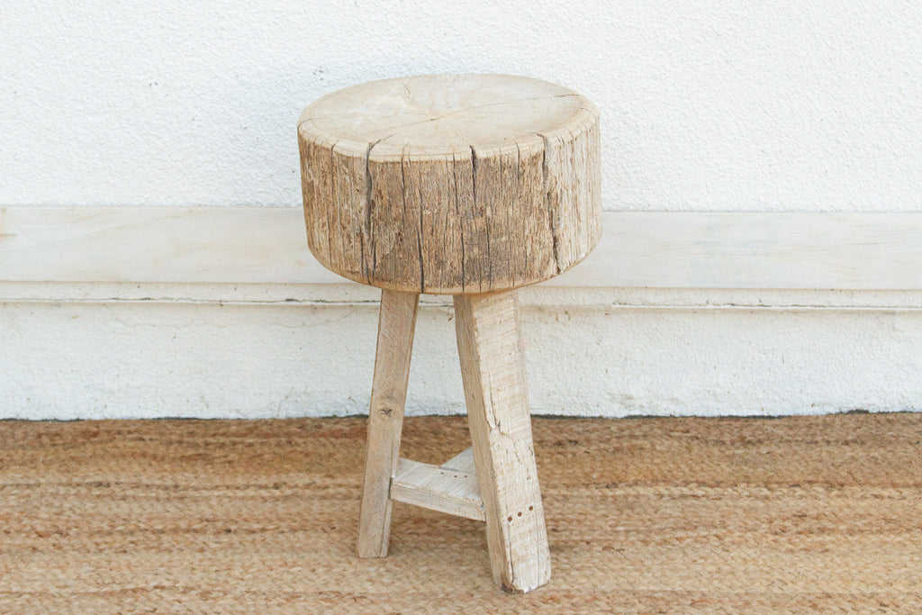 Reconstructed Weathered Wood Side Table (Trade)