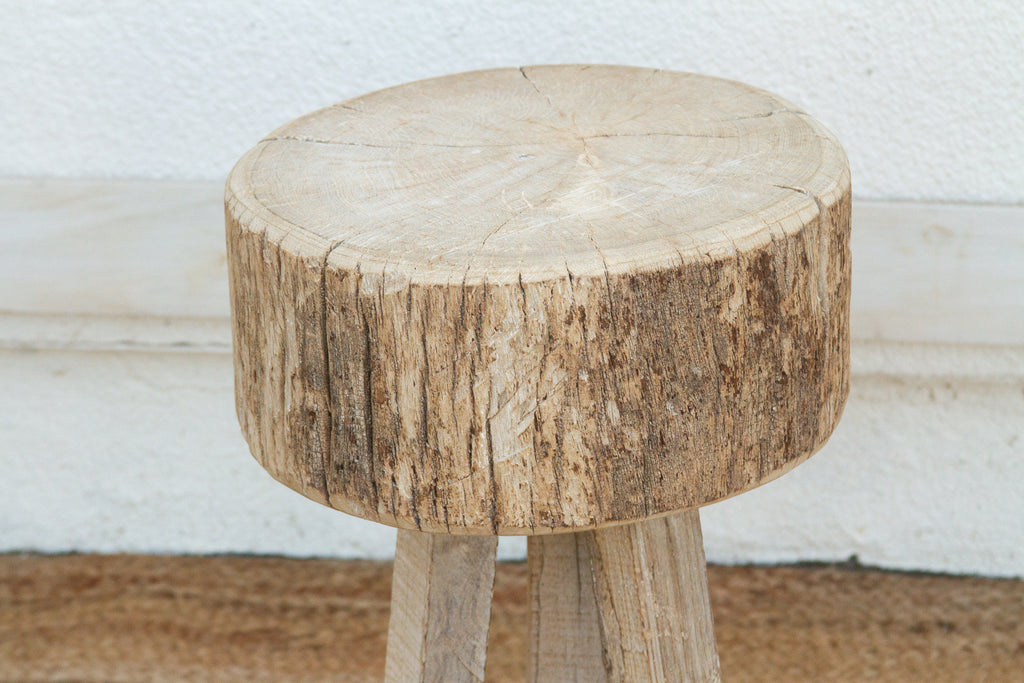 Reconstructed Weathered Wood Side Table (Trade)
