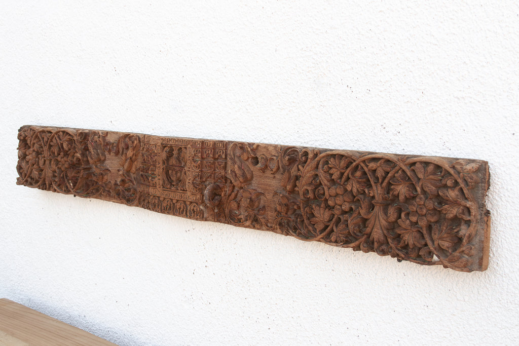 Antique India Floral Scrolls Lintels Frieze