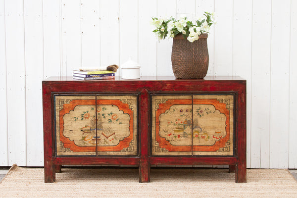 Lovely Mongolian Painted Sideboard