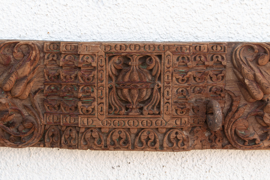 Antique India Floral Scrolls Lintels Frieze