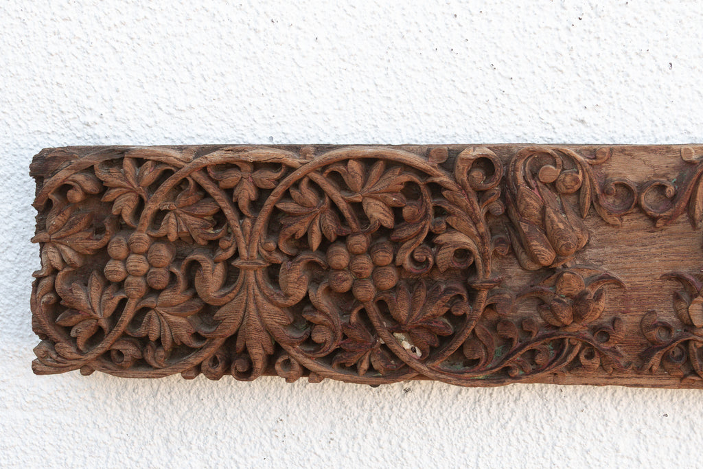 Antique India Floral Scrolls Lintels Frieze