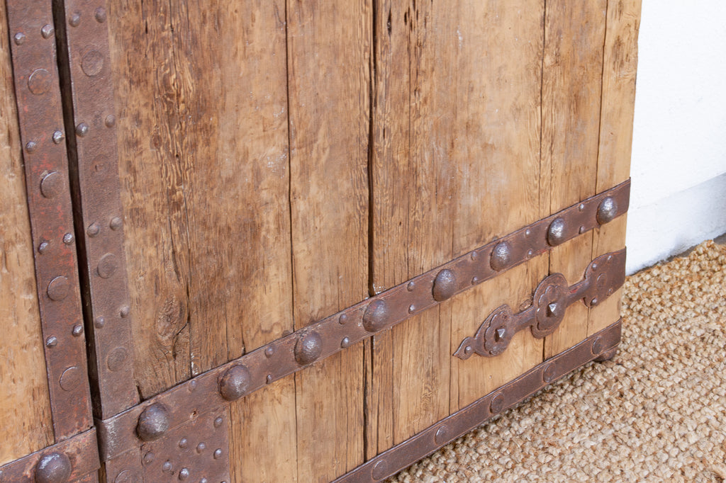 Antique Iron Blossom Architectural Courtyard Gate