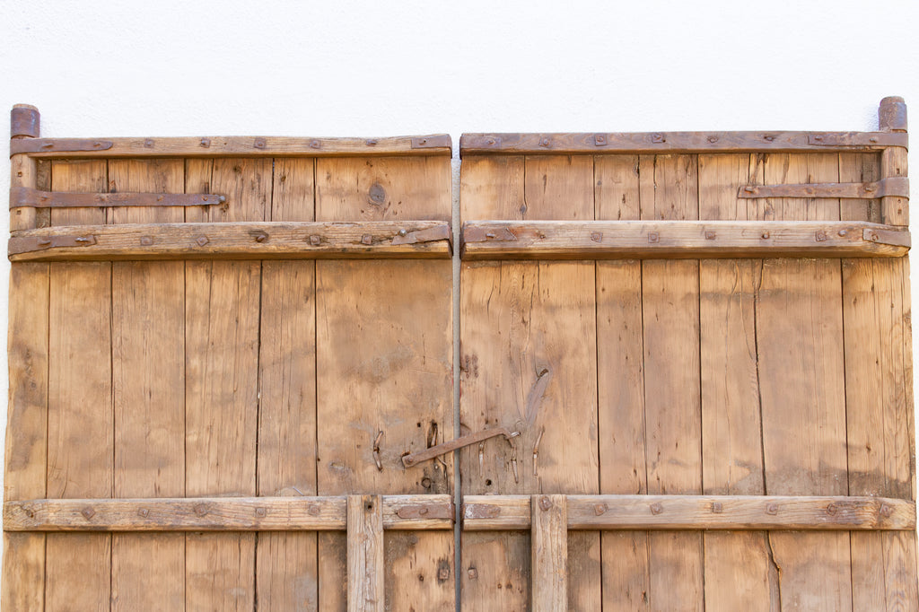 Antique Iron Blossom Architectural Courtyard Gate