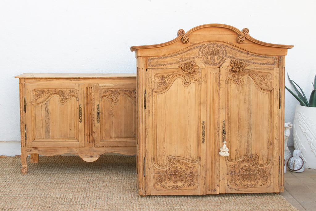 19th Century French Provincial Buffet Deux Corps