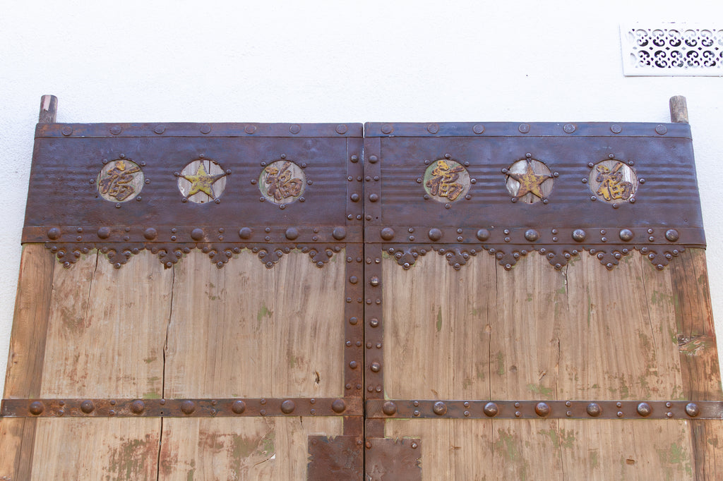 Antique Hand Forged Robust Entrance Doors