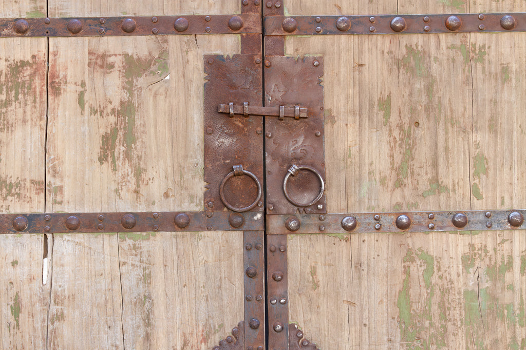 Antique Hand Forged Robust Entrance Doors