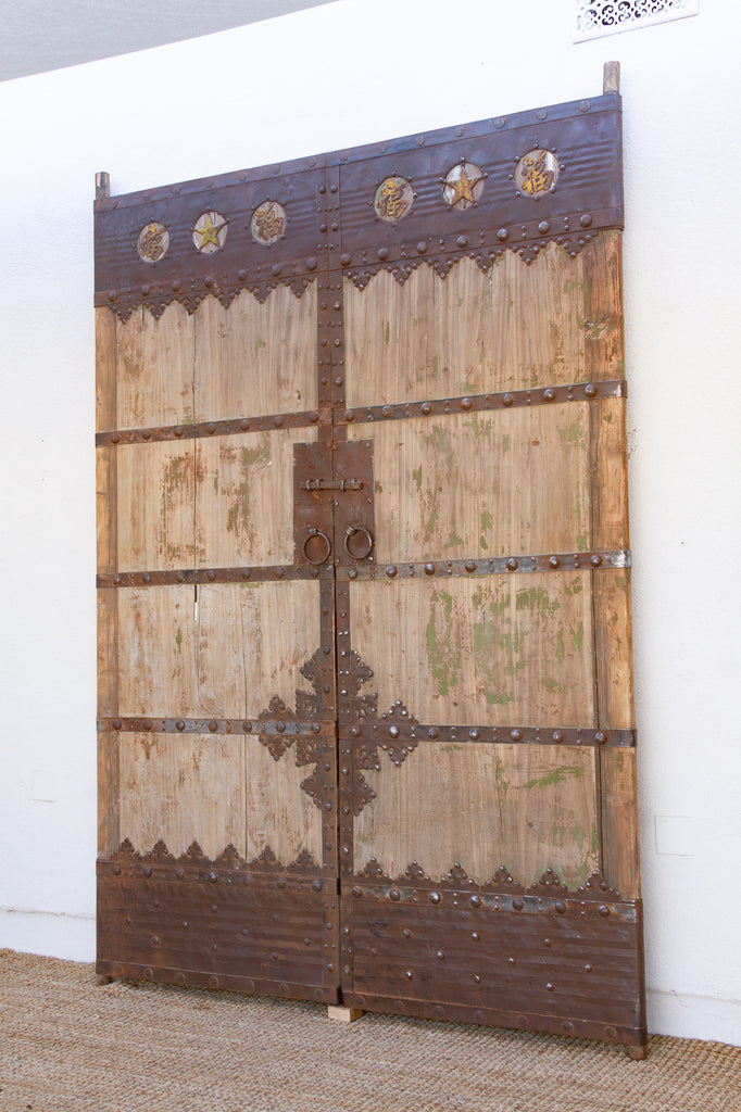 Antique Hand Forged Robust Entrance Doors