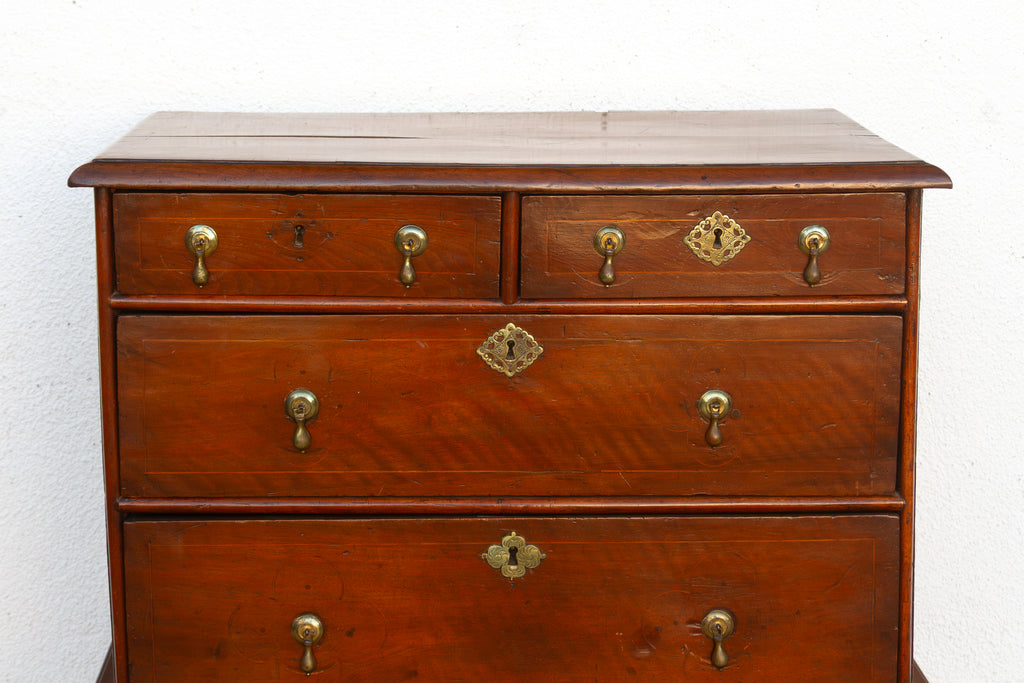 Antique English William & May Chest on Stand