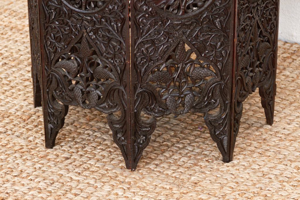 Rare Antique Hand-Carved Kashmiri Coffee Table (Trade)