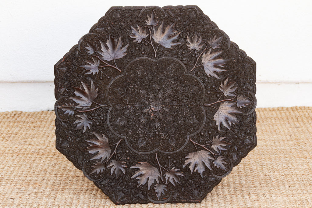 Rare Antique Hand-Carved Kashmiri Coffee Table (Trade)