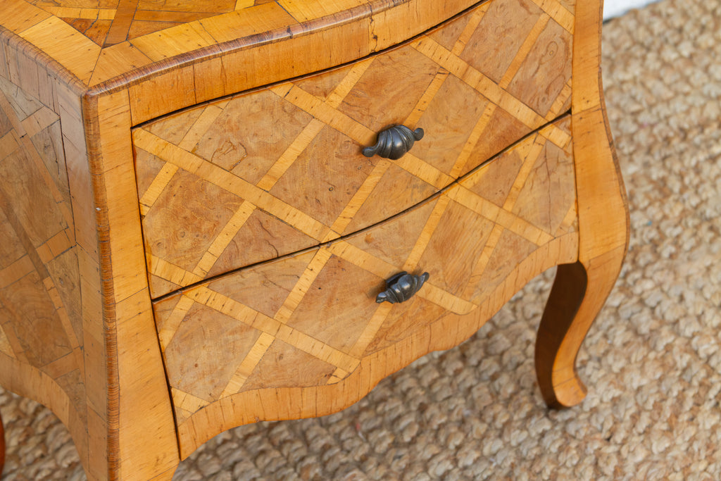 Mid-Century Petite Italian Walnut Nightstand (Trade)