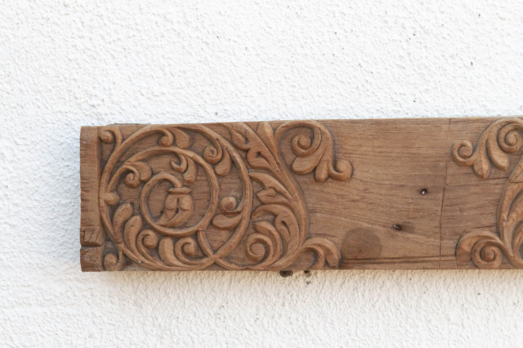 Antique Temple Pilaster Carved Lintel