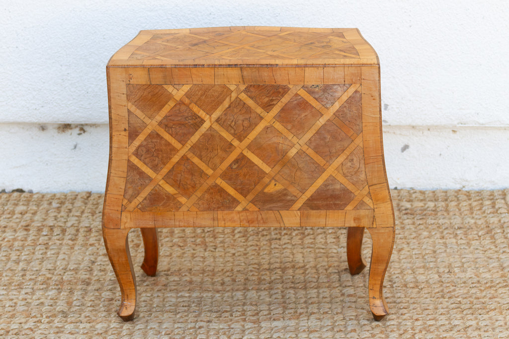 Mid-Century Petite Italian Walnut Nightstand (Trade)