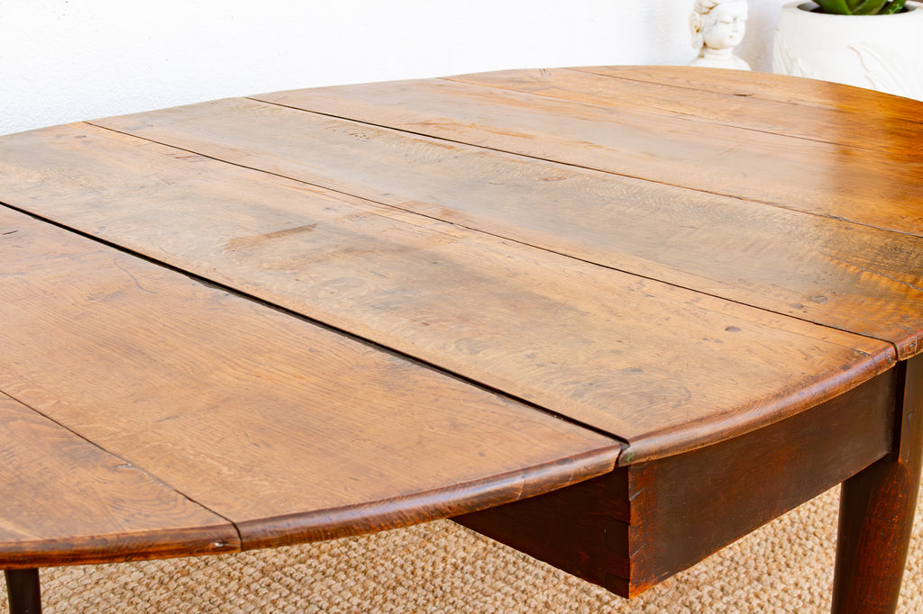 Large 18th Century English Oak Gateleg Dining Table