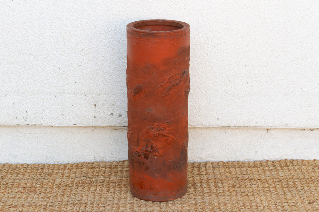 Antique Chinese Terracotta Dragon Vessel
