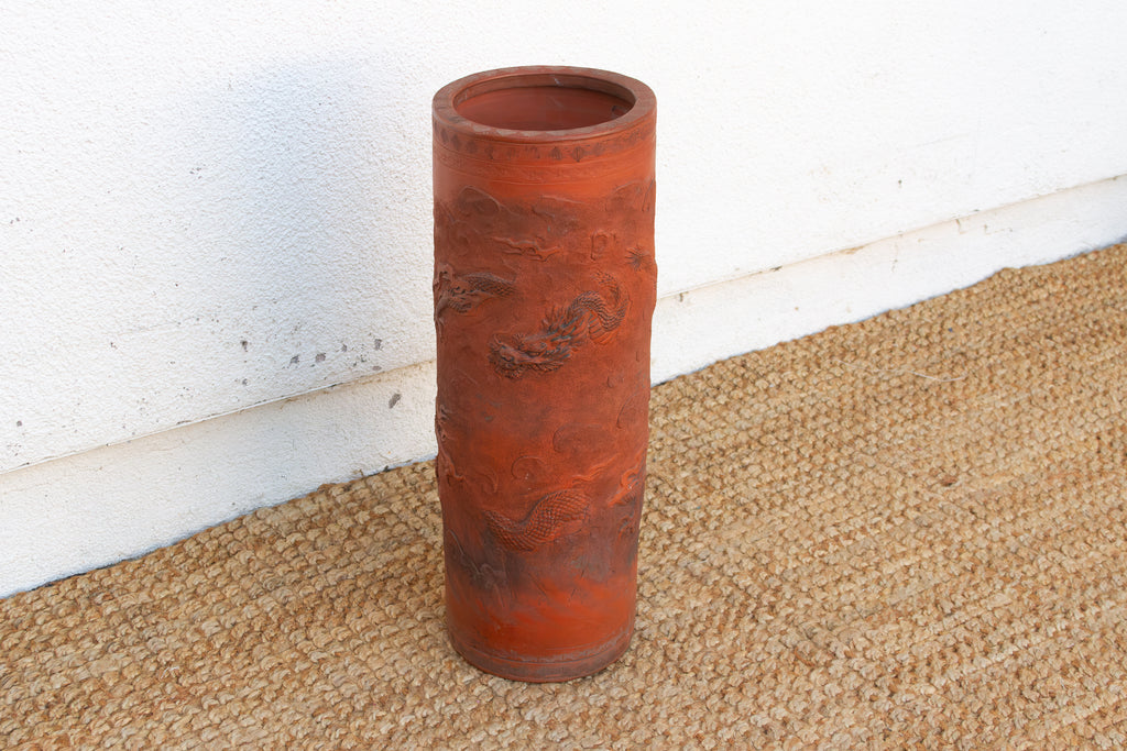 Antique Chinese Terracotta Dragon Vessel
