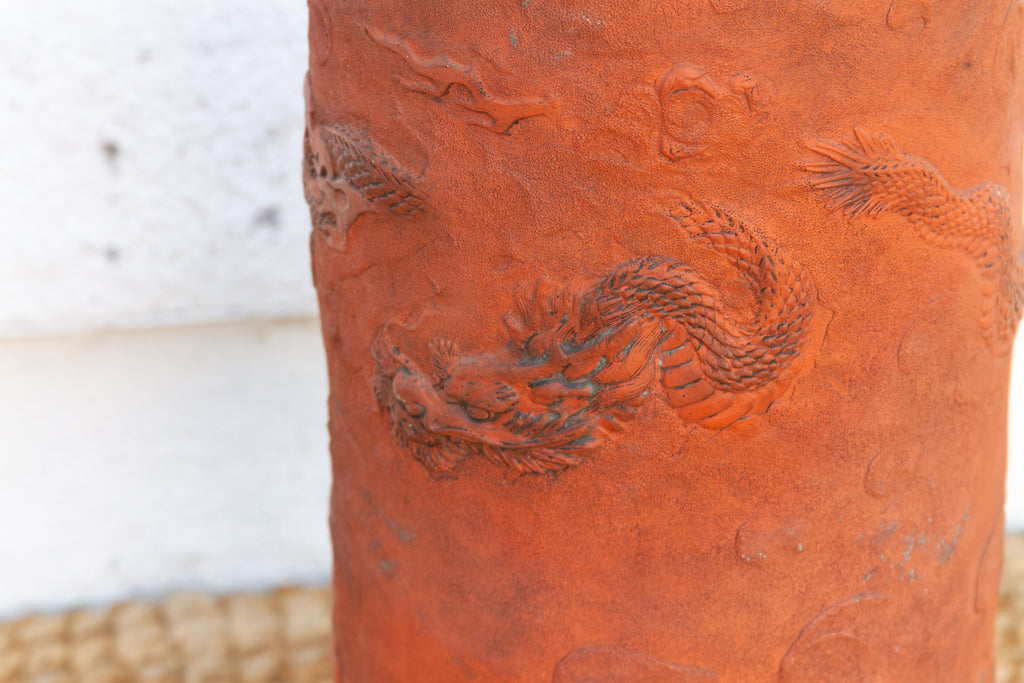 Antique Chinese Terracotta Dragon Vessel