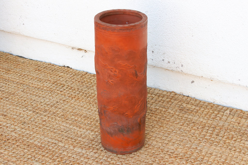 Antique Chinese Terracotta Dragon Vessel