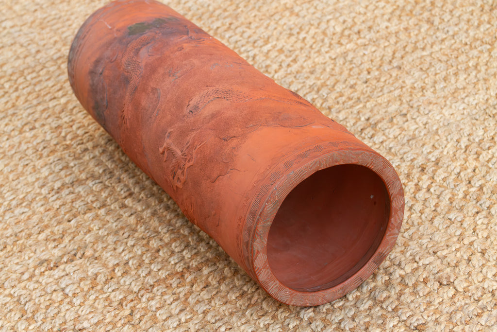Antique Chinese Terracotta Dragon Vessel