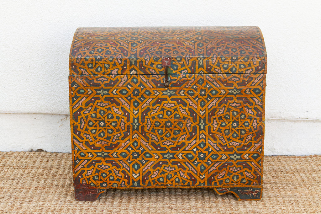 Vintage Moroccan Hand-Painted Chest (Trade)