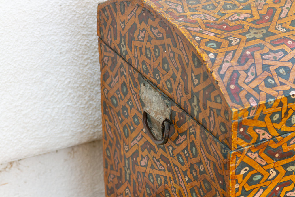 Vintage Moroccan Hand-Painted Chest (Trade)