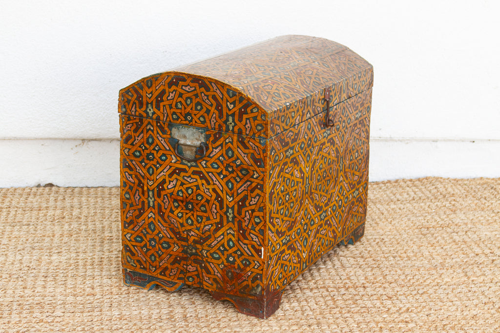 Vintage Moroccan Hand-Painted Chest (Trade)