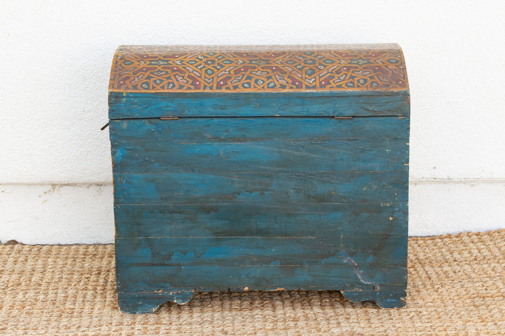 Vintage Moroccan Hand-Painted Chest (Trade)