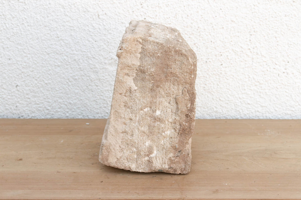 Chevron Pilasters, Antique Indian Stone Niche