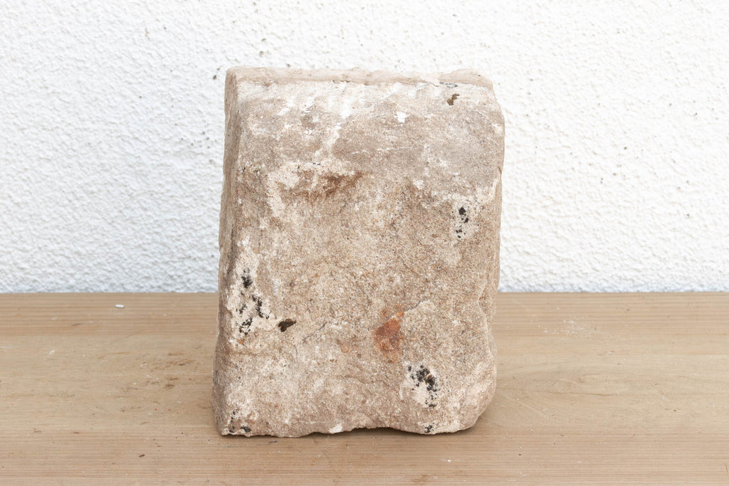 Chevron Pilasters, Antique Indian Stone Niche