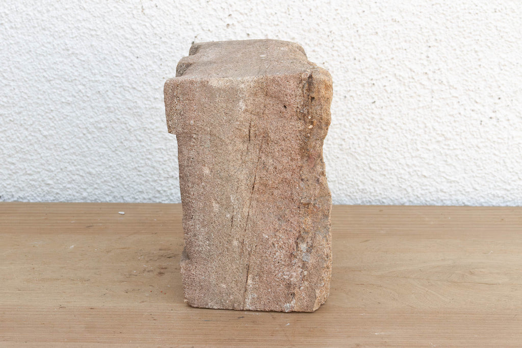 Earthy Gray Stone, Antique Indian Niche