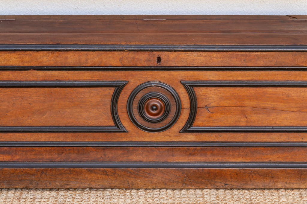 Mid 1800's Italian Walnut Heirloom Storage Bench (Trade)