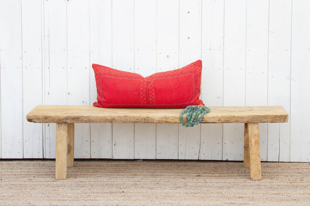 Bleached Wood Rustic Bench