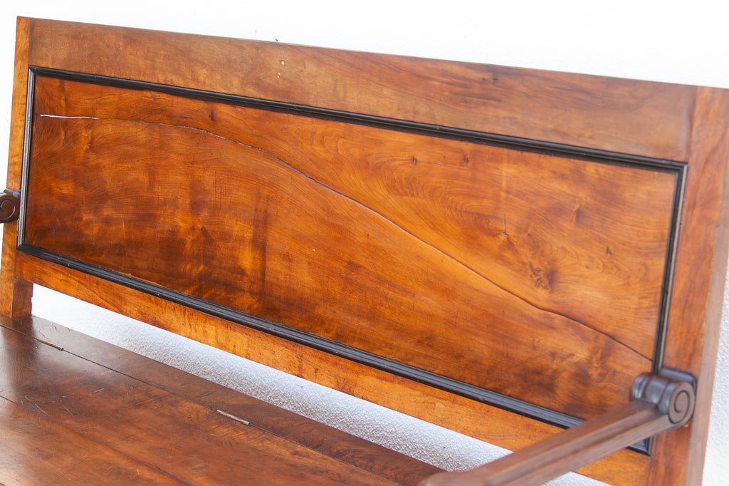 Mid 1800's Italian Walnut Heirloom Storage Bench (Trade)