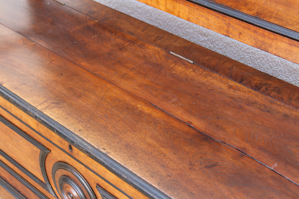 Mid 1800's Italian Walnut Heirloom Storage Bench (Trade)