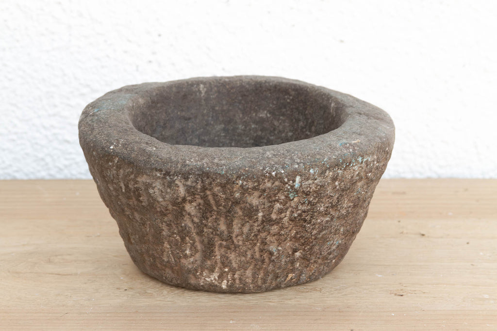 Old World Stone Mortar Bowl
