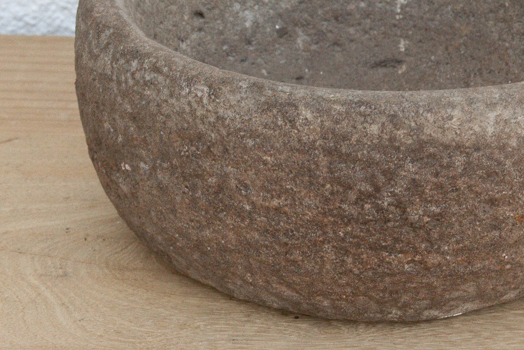 Antique Carved Stone Spice Kitchen Bowl
