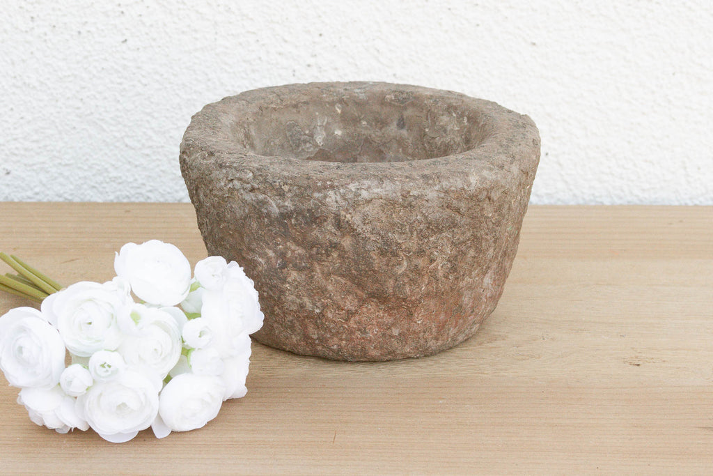 Organic Modern Hewn Stone Bowl