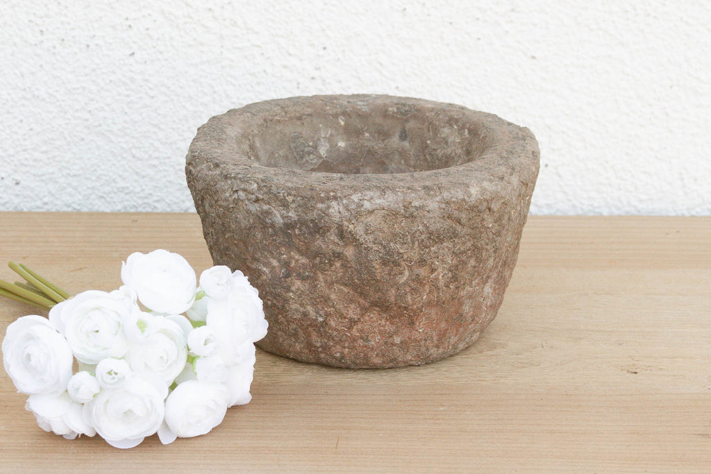 Organic Modern Hewn Stone Bowl