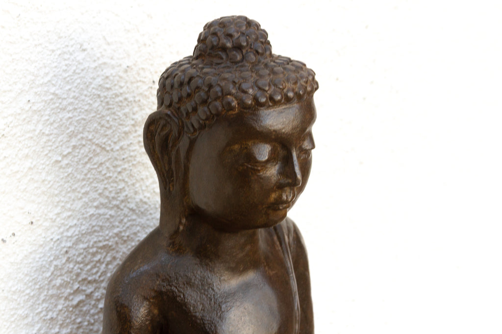 Black Stone Buddha Seated in Meditation (Trade)