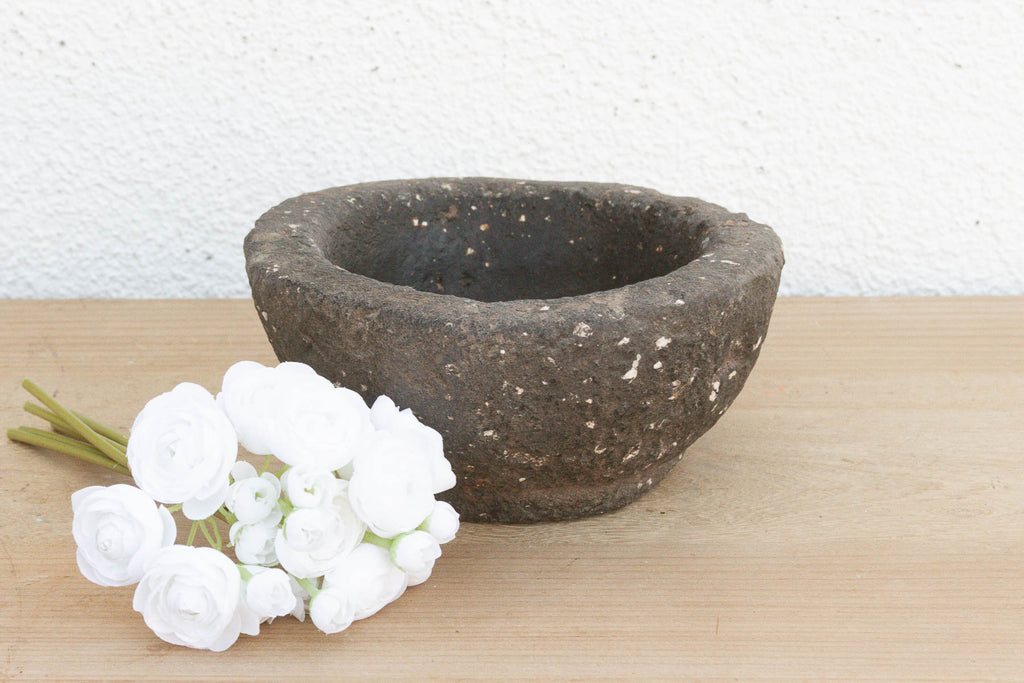 Antique Country Kitchen Stone Bowl