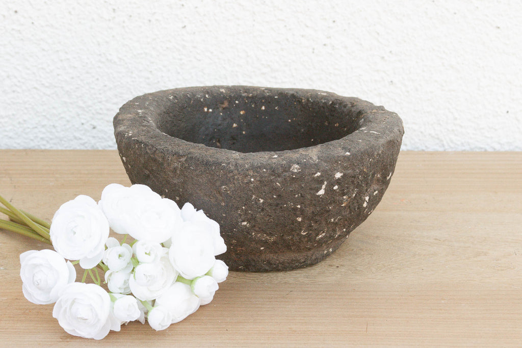 Antique Country Kitchen Stone Bowl
