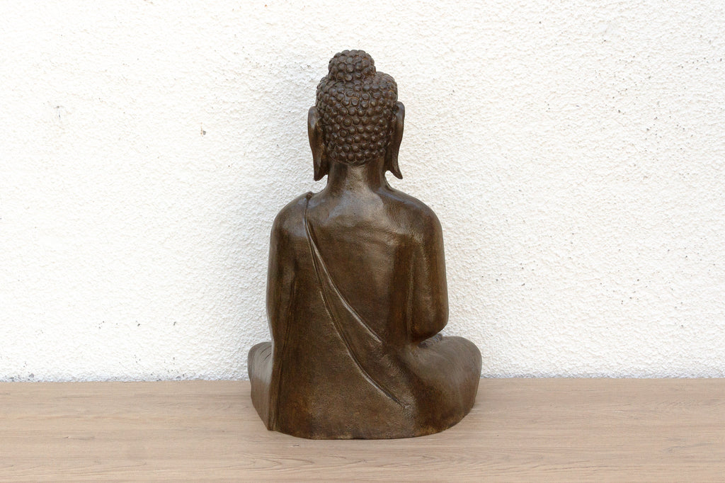 Zen Serenity Polished Stone Carved Buddha