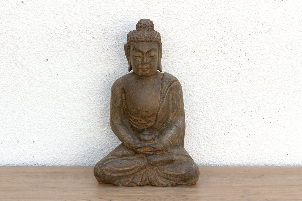 Old Stone Peaceful Garden Buddha