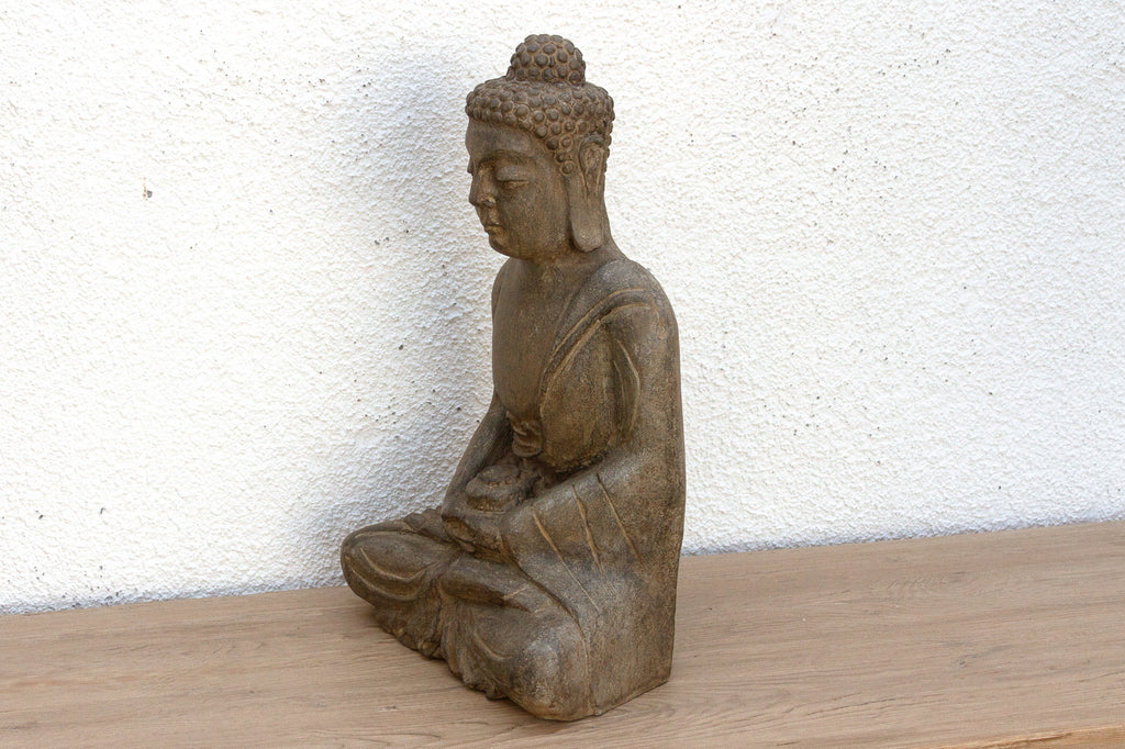 Old Stone Peaceful Garden Buddha