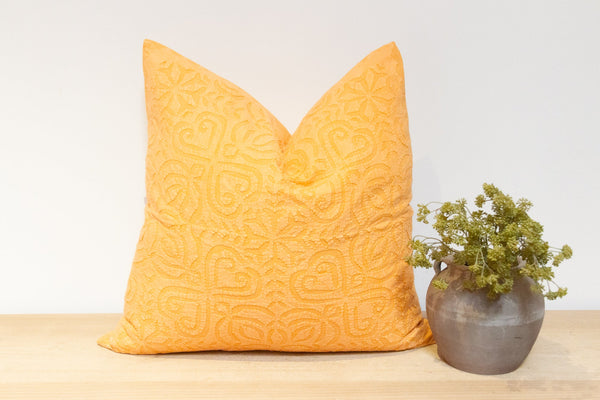 Canary Yellow Handmade Pillow Cover